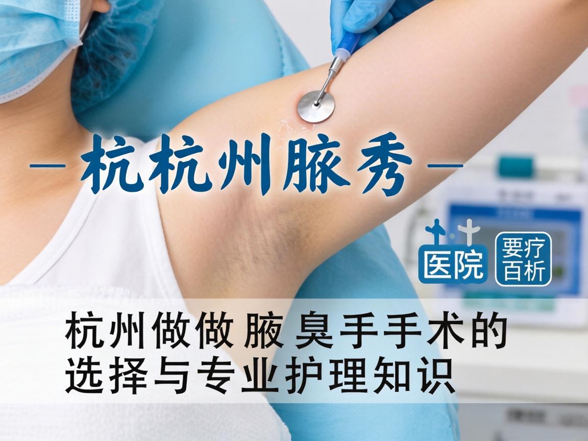 杭州腋秀解析，杭州做腋臭手术的医院选择与专业护理知识