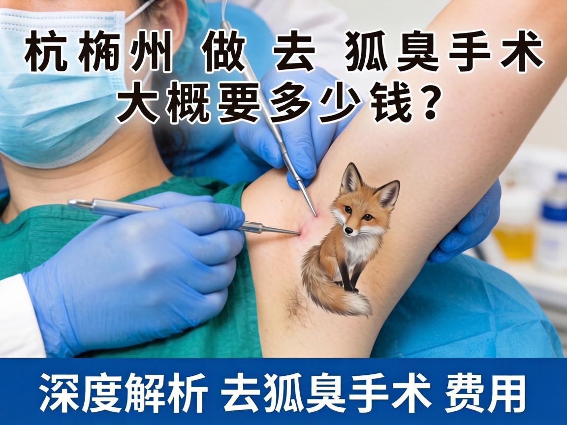 杭州做去狐臭手术大概要多少钱？深度解析去狐臭手术费用