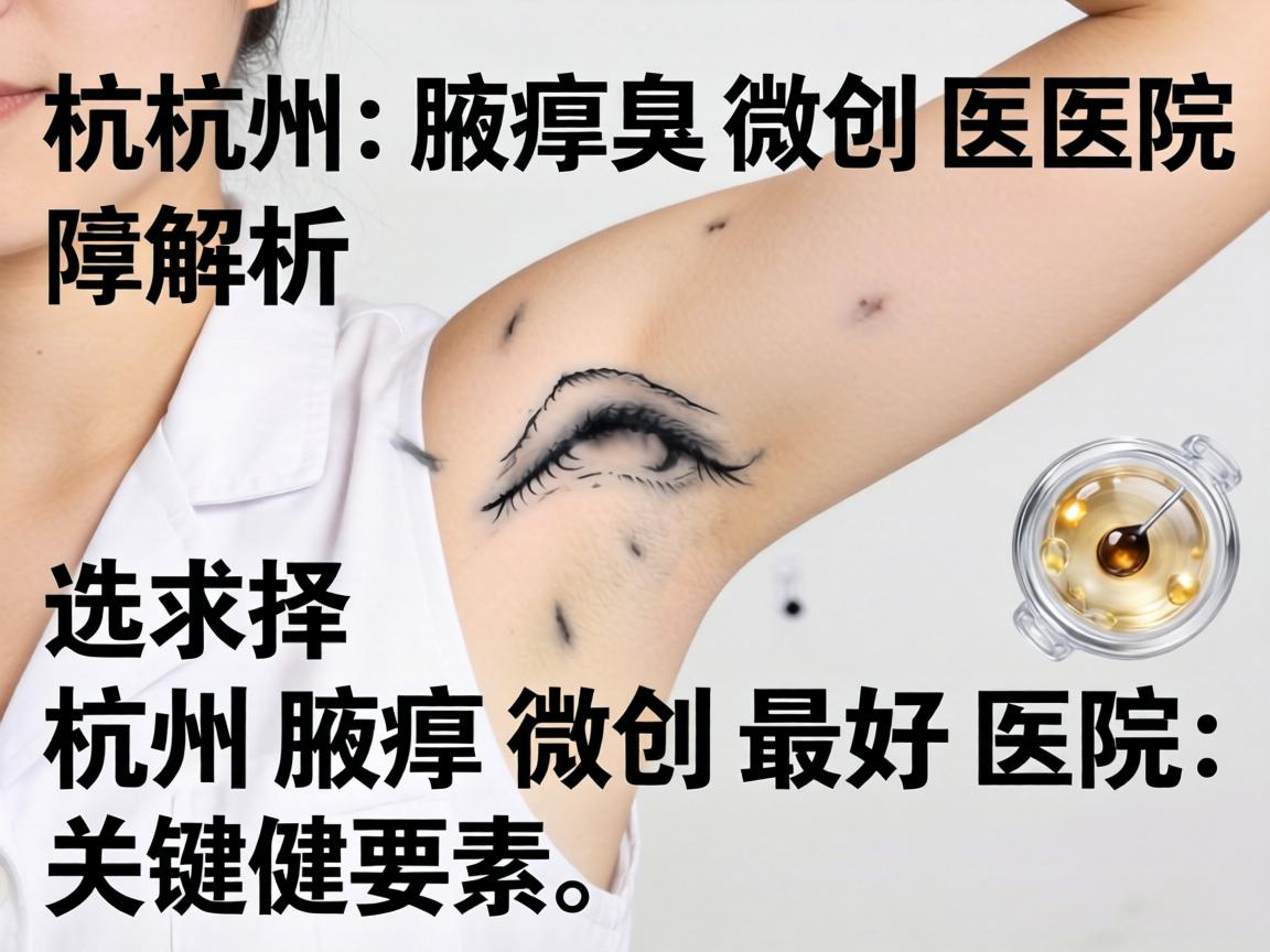 杭州腋臭微创医院解析，选择杭州腋臭微创最好医院的关键要素