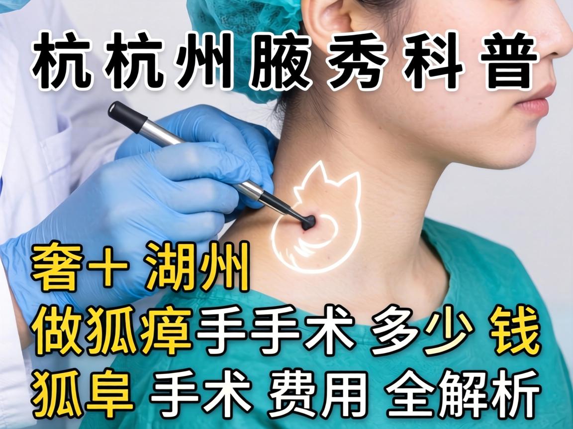杭州腋秀科普，在湖州做狐臭手术多少钱，狐臭手术费用全解析