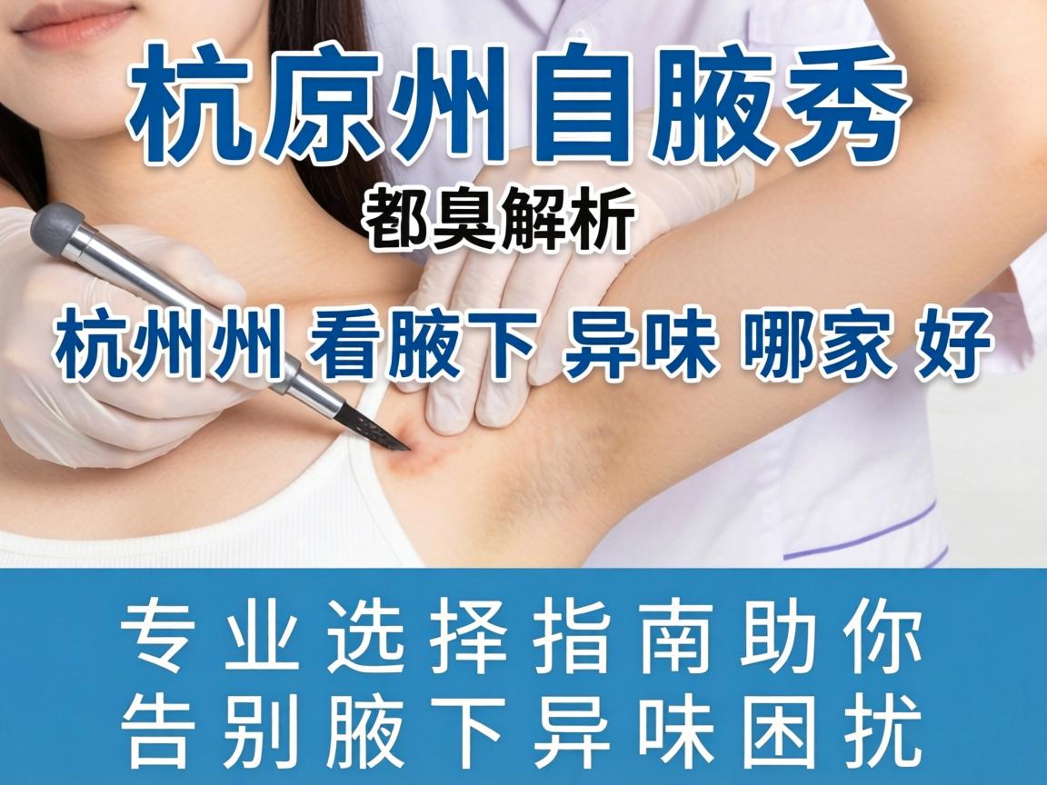 杭州腋秀解析，杭州看腋下异味哪家好，专业选择指南助你告别腋下异味困扰