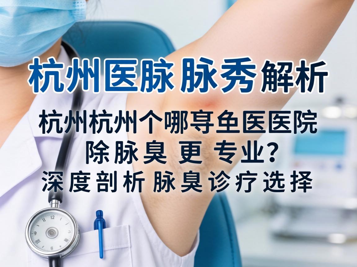 杭州腋秀解析，杭州哪个医院除腋臭更专业？深度剖析腋臭诊疗选择