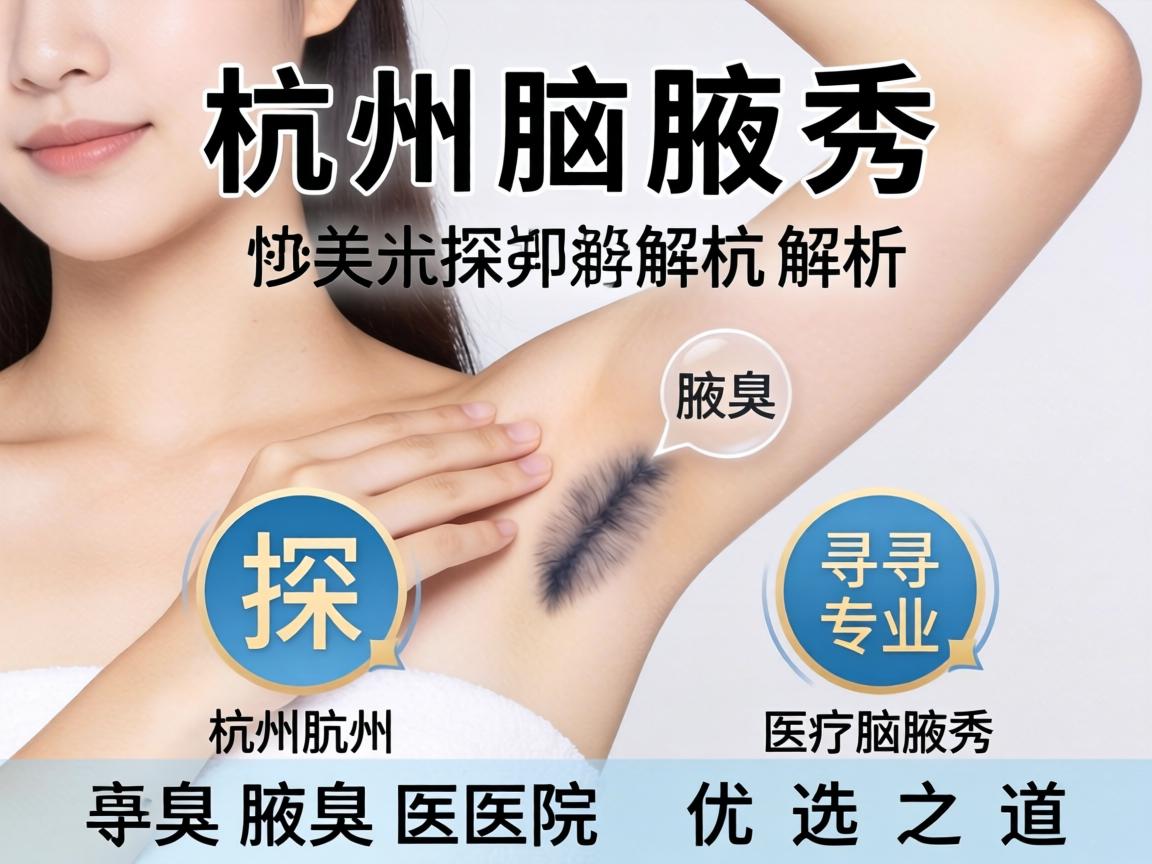 杭州腋秀解析，探寻杭州专业腋臭医院的优选之道