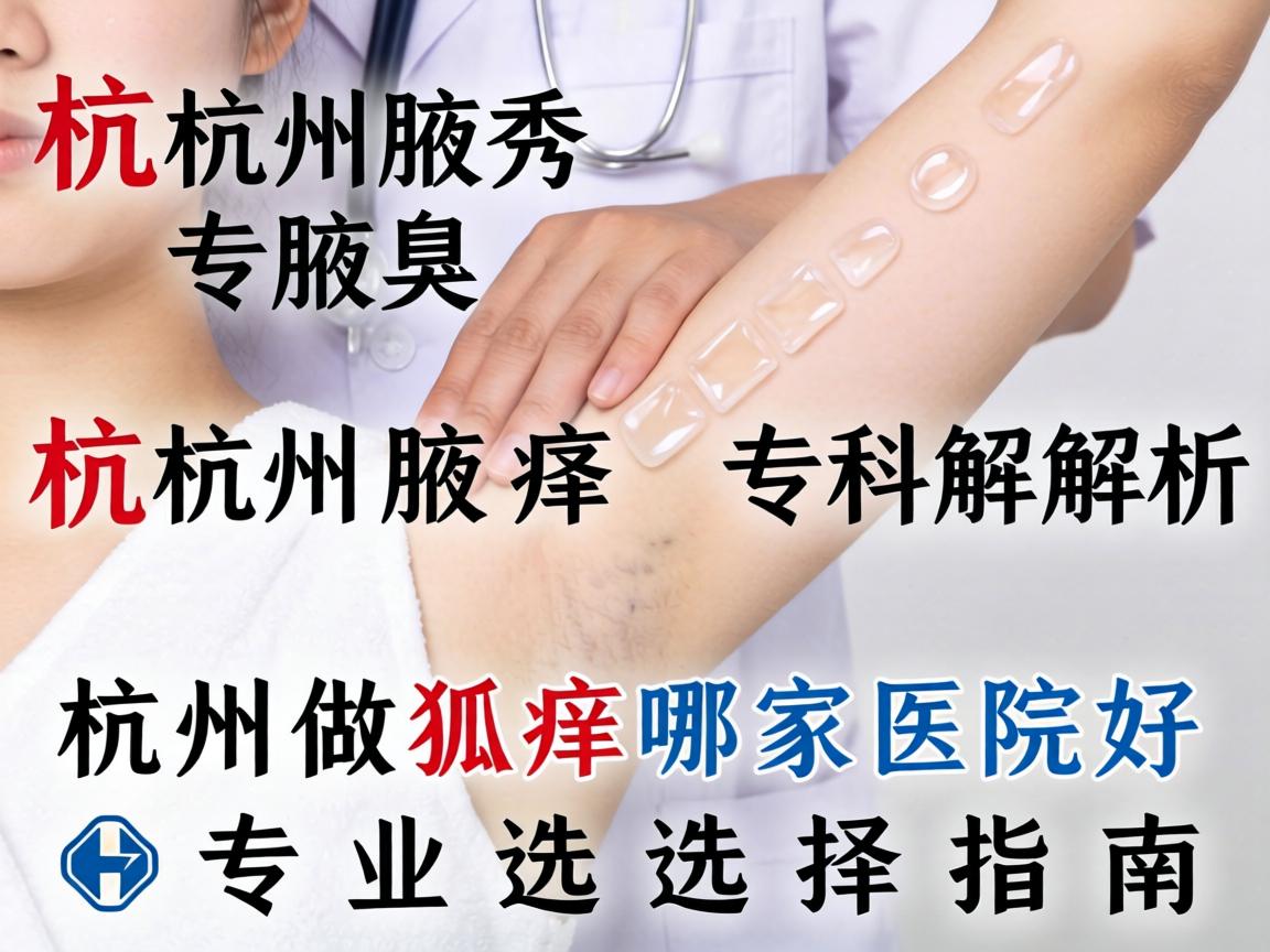 杭州腋秀腋臭专科解析，杭州做狐臭哪家医院好，专业选择指南