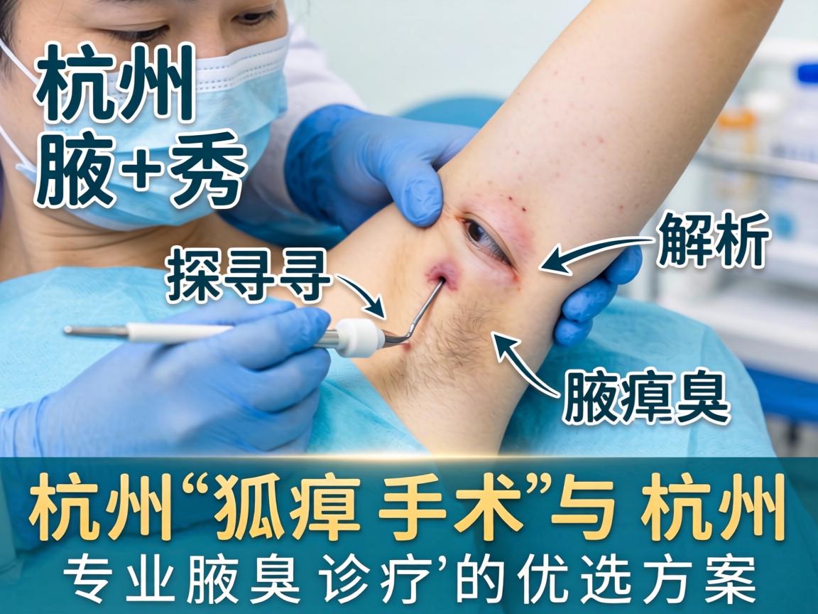 杭州腋秀解析，探寻杭州狐臭手术与杭州专业腋臭诊疗的优选方案