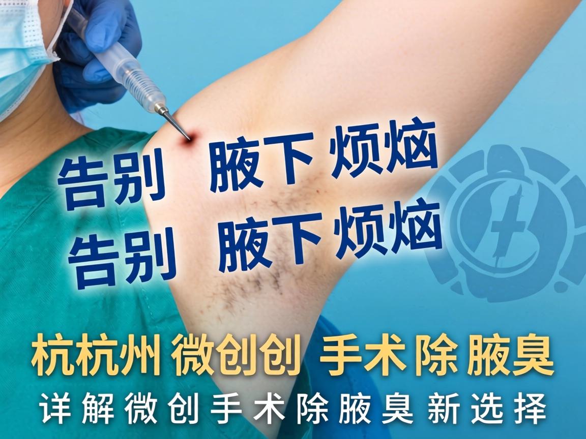 告别腋下烦恼，杭州微创手术除腋臭，详解微创手术除腋臭新选择