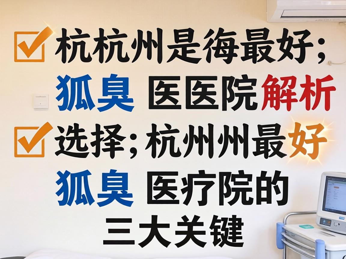 杭州最好狐臭医院解析,选择杭州最好狐臭医院的三大关键 杭州最好狐臭医院解析,选择杭州最好狐臭医院的三大关键