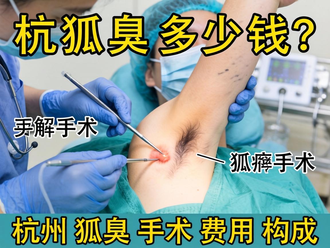 杭州狐臭手术多少钱？详解杭州狐臭手术费用构成