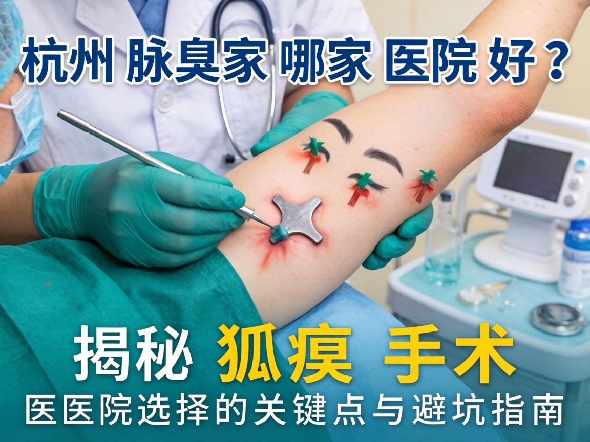 杭州腋臭手术哪家医院好？揭秘狐臭手术医院选择的关键点与避坑指南