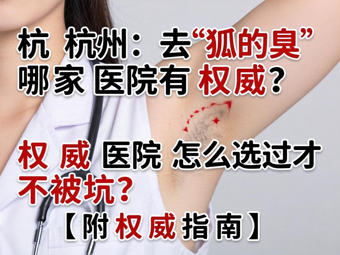 杭州去狐臭哪家医院有权威？权威医院怎么选才不被坑？附权威指南）