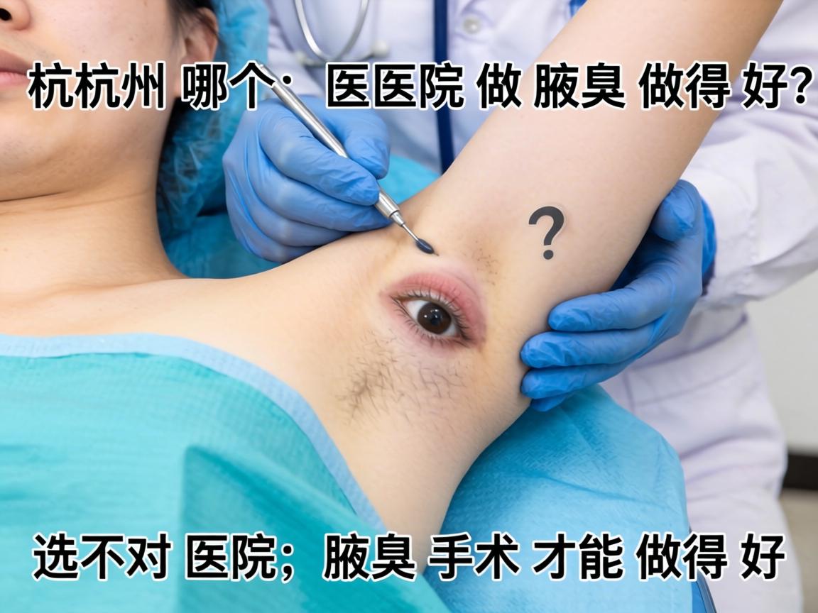 杭州哪个医院做腋臭做得好？选对医院，腋臭手术才能做得好