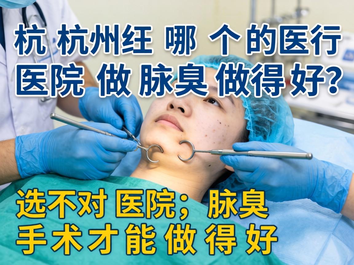杭州哪个医院做腋臭做得好？选对医院，腋臭手术才能做得好