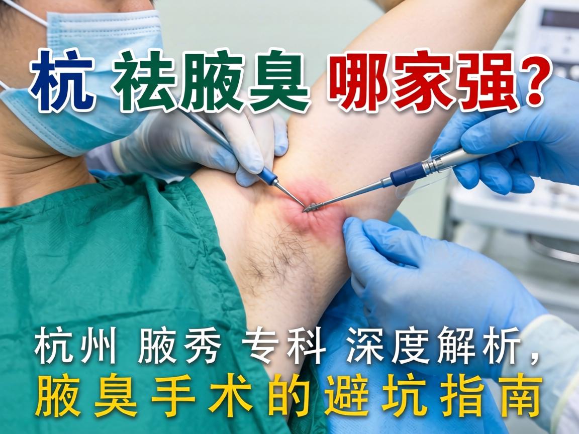 杭州祛腋臭手术哪家强？杭州腋秀专科深度解析，腋臭手术的避坑指南