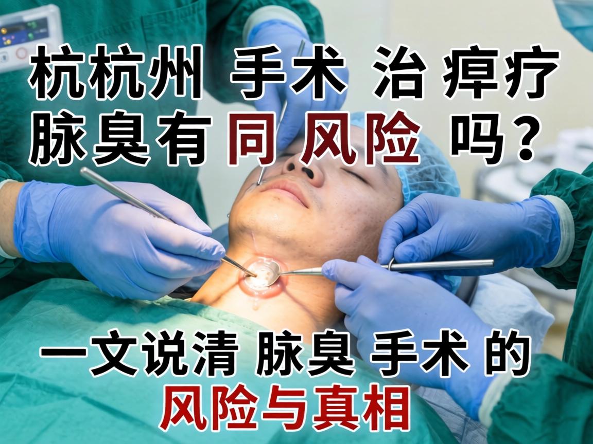 杭州手术治疗腋臭有风险吗？一文说清腋臭手术的风险与真相