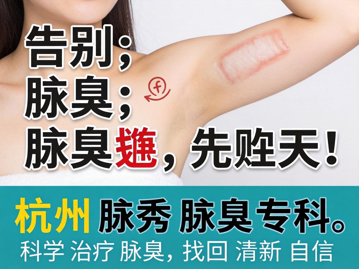 告别腋臭尴尬！杭州腋秀腋臭专科，科学治疗腋臭，找回清新自信