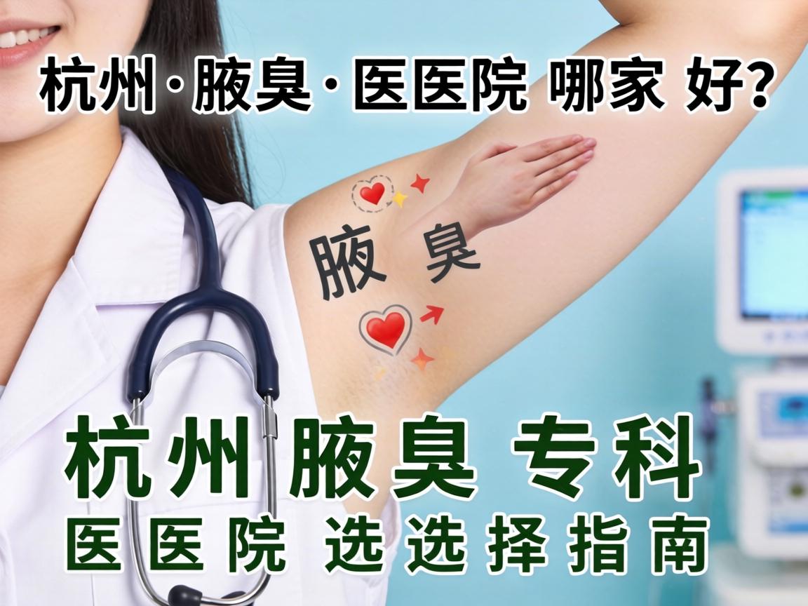 杭州腋臭医院哪家好？杭州腋臭专科医院选择指南