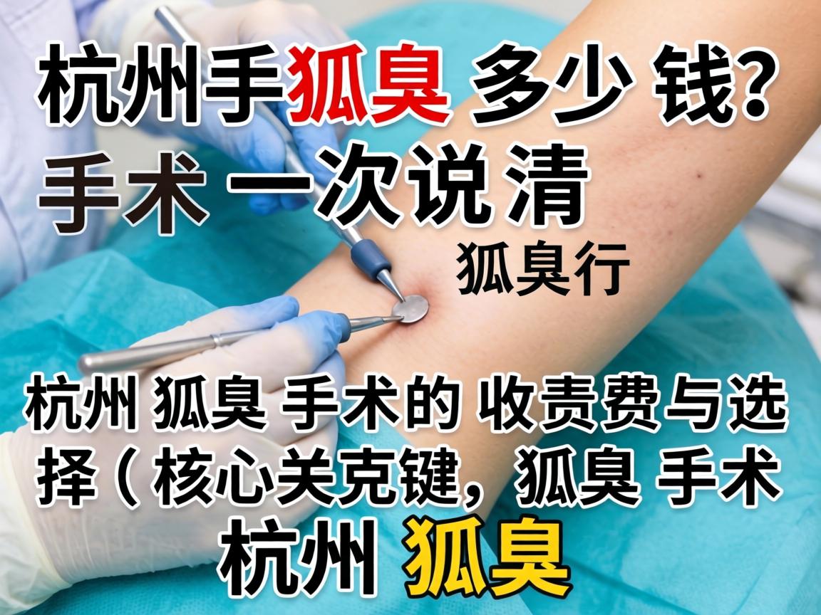 杭州狐臭手术多少钱？一次说清杭州狐臭手术的收费与选择（核心关键词，狐臭手术杭州狐臭）