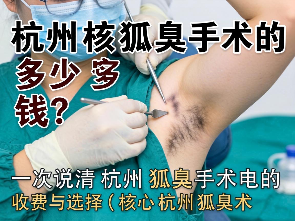 杭州狐臭手术多少钱？一次说清杭州狐臭手术的收费与选择（核心关键词，狐臭手术杭州狐臭）