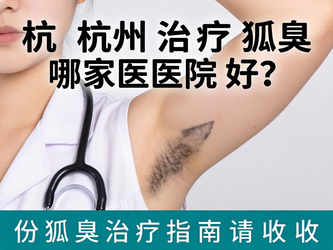 杭州治疗狐臭哪家医院好？这份狐臭治疗指南请收好
