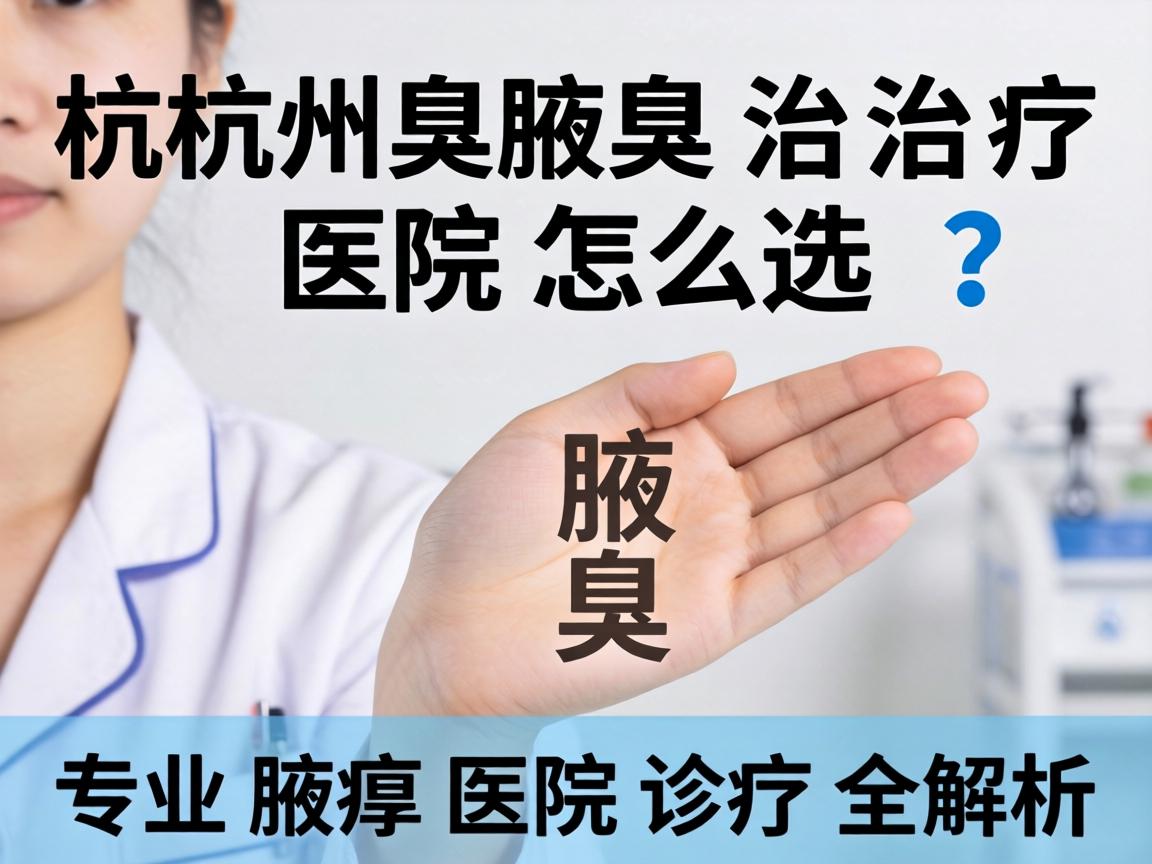杭州腋臭治疗医院怎么选？专业腋臭医院诊疗全解析