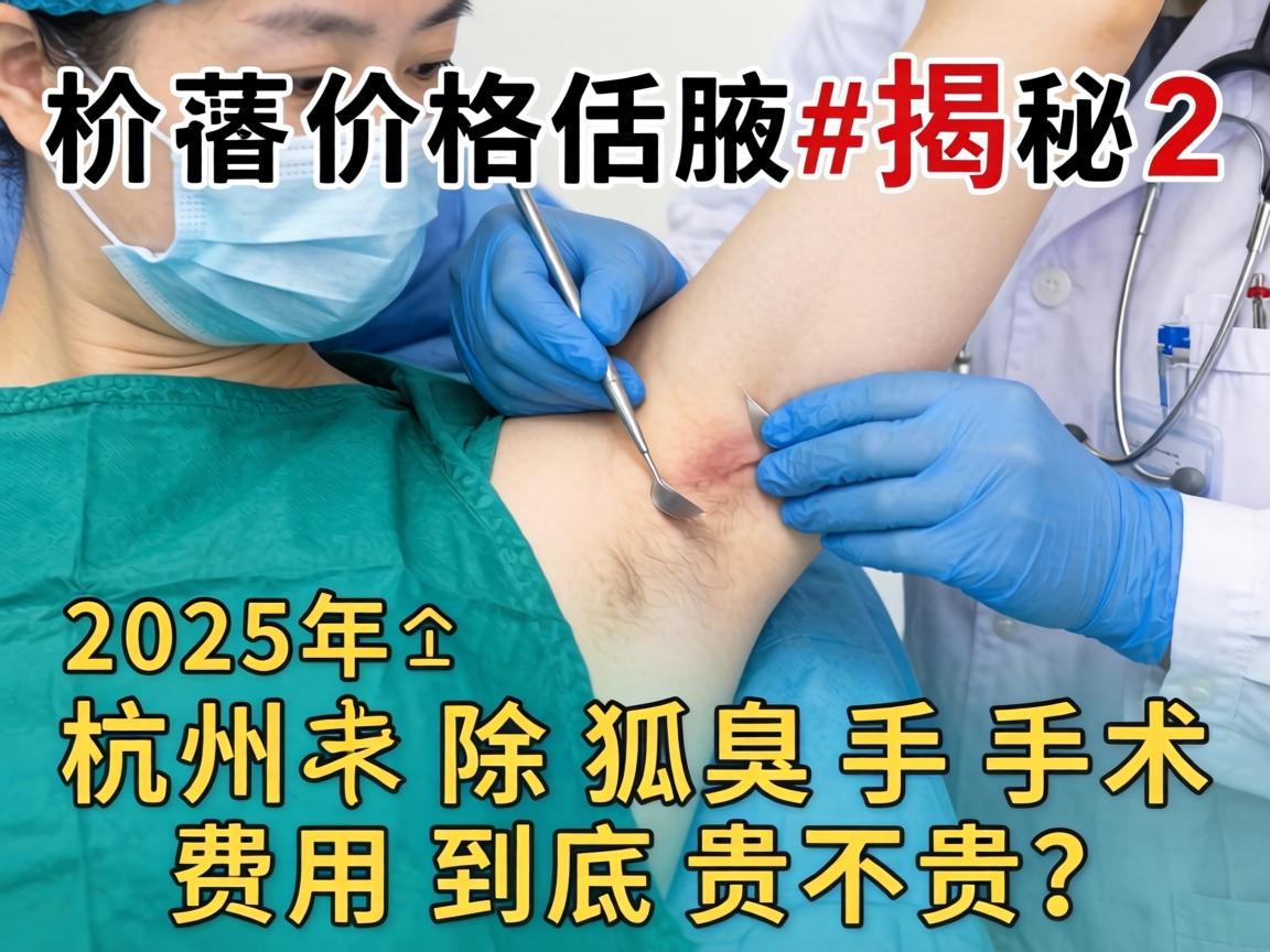 杭州腋臭手术价格揭秘，2025年杭州除狐臭手术费用到底贵不贵？