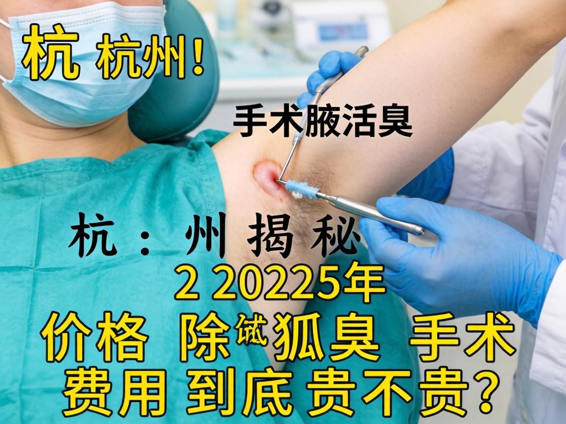 杭州腋臭手术价格揭秘，2025年杭州除狐臭手术费用到底贵不贵？