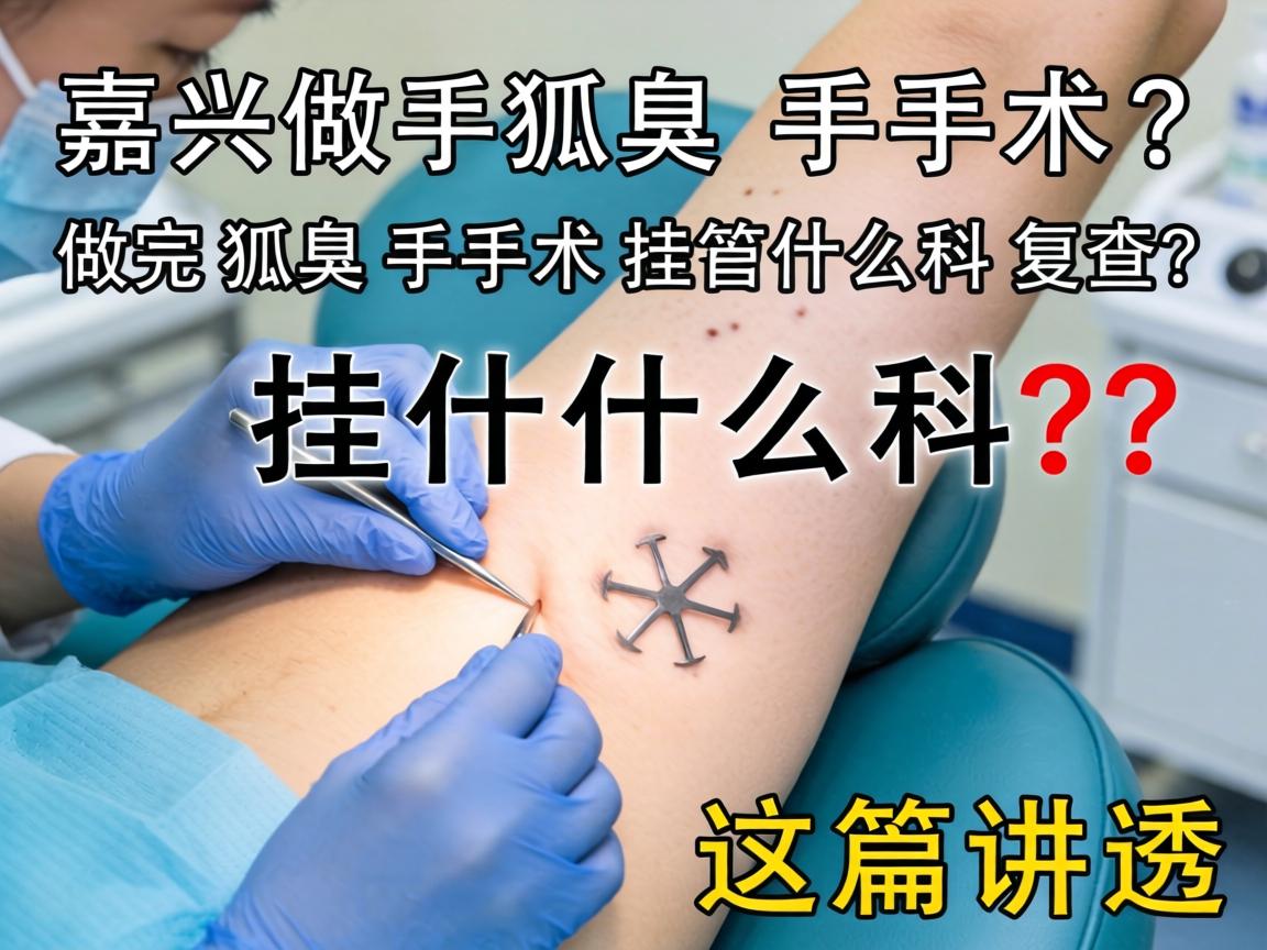 嘉兴做狐臭手术挂什么科?做完狐臭手术挂什么科复查?这篇讲透 嘉兴做狐臭手术挂什么科?做完狐臭手术挂什么科复查?这篇讲透