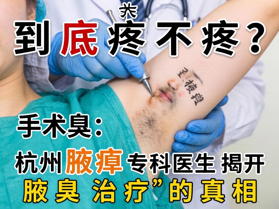 腋臭手术到底疼不疼？杭州腋臭专科医生揭开腋臭治疗的真相