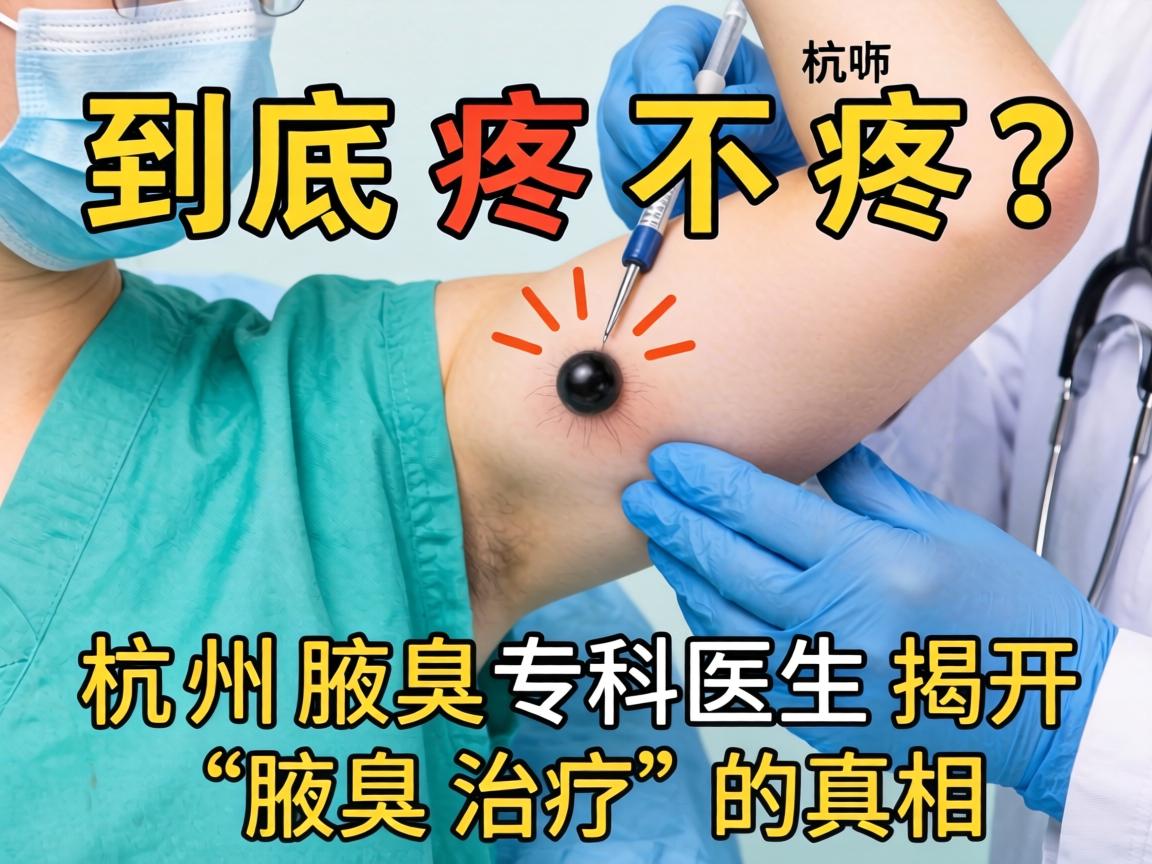 腋臭手术到底疼不疼？杭州腋臭专科医生揭开腋臭治疗的真相