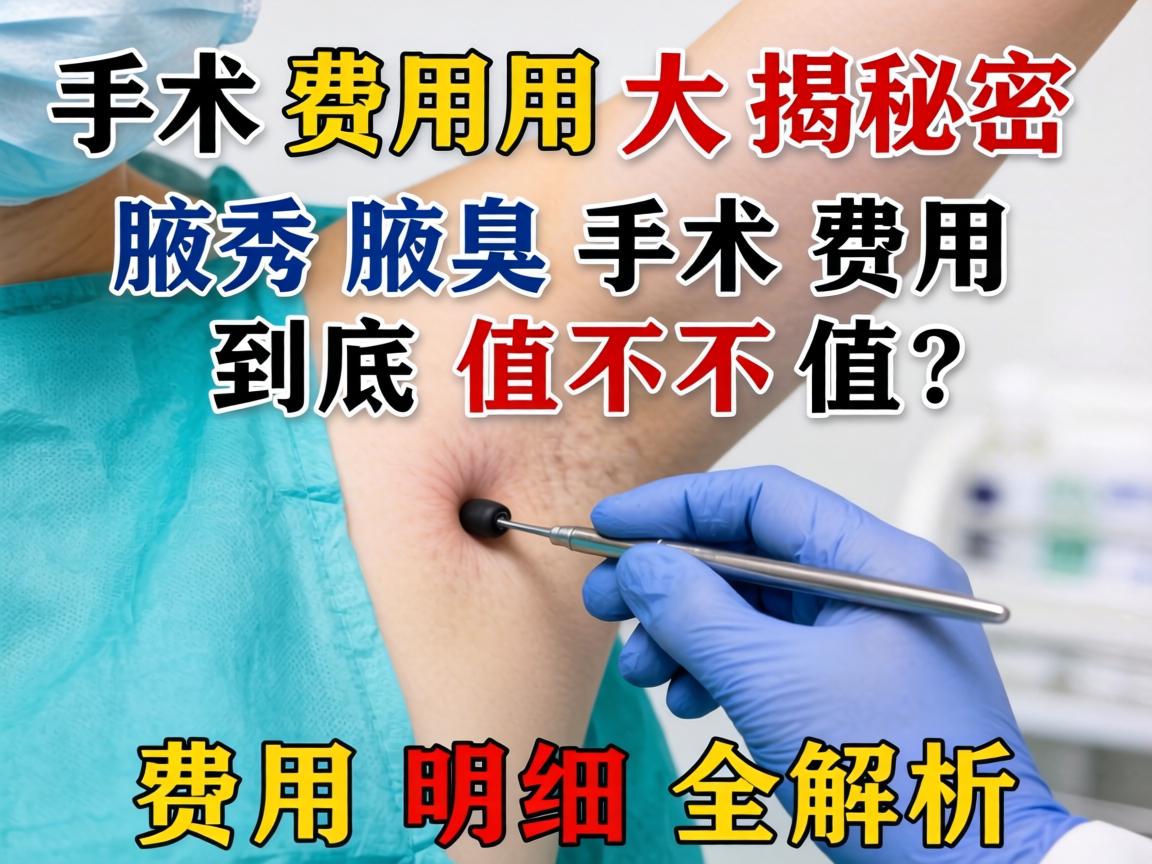 腋臭手术费用大揭秘，腋秀腋臭手术费用到底值不值？费用明细全解析