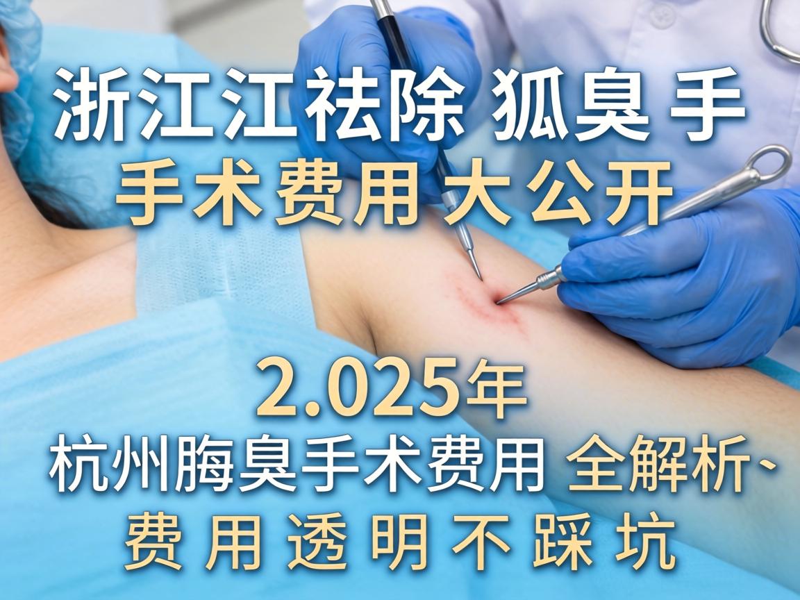 浙江祛除狐臭手术费用大公开,2025年杭州腋臭手术费用全解析,费用透明不踩坑 浙江祛除狐臭手术费用大公开,2025年杭州腋臭手术费用全解析,费用透明不踩坑