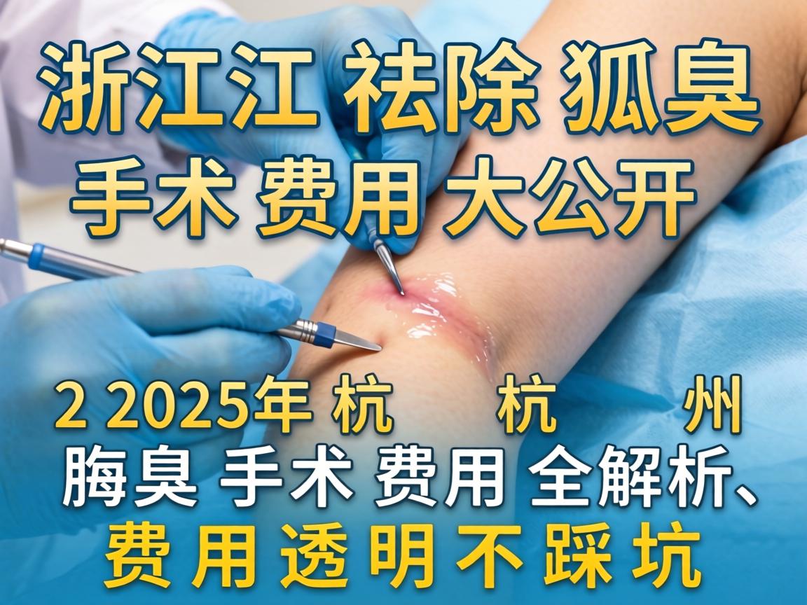 浙江祛除狐臭手术费用大公开,2025年杭州腋臭手术费用全解析,费用透明不踩坑 浙江祛除狐臭手术费用大公开,2025年杭州腋臭手术费用全解析,费用透明不踩坑