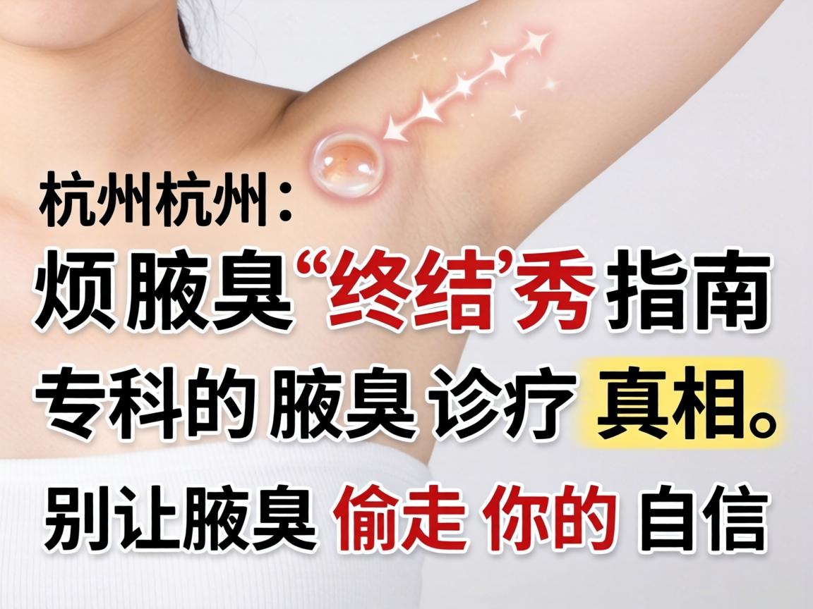 腋臭烦恼终结指南，杭州腋秀腋臭专科的腋臭诊疗真相，别让腋臭偷走你的自信