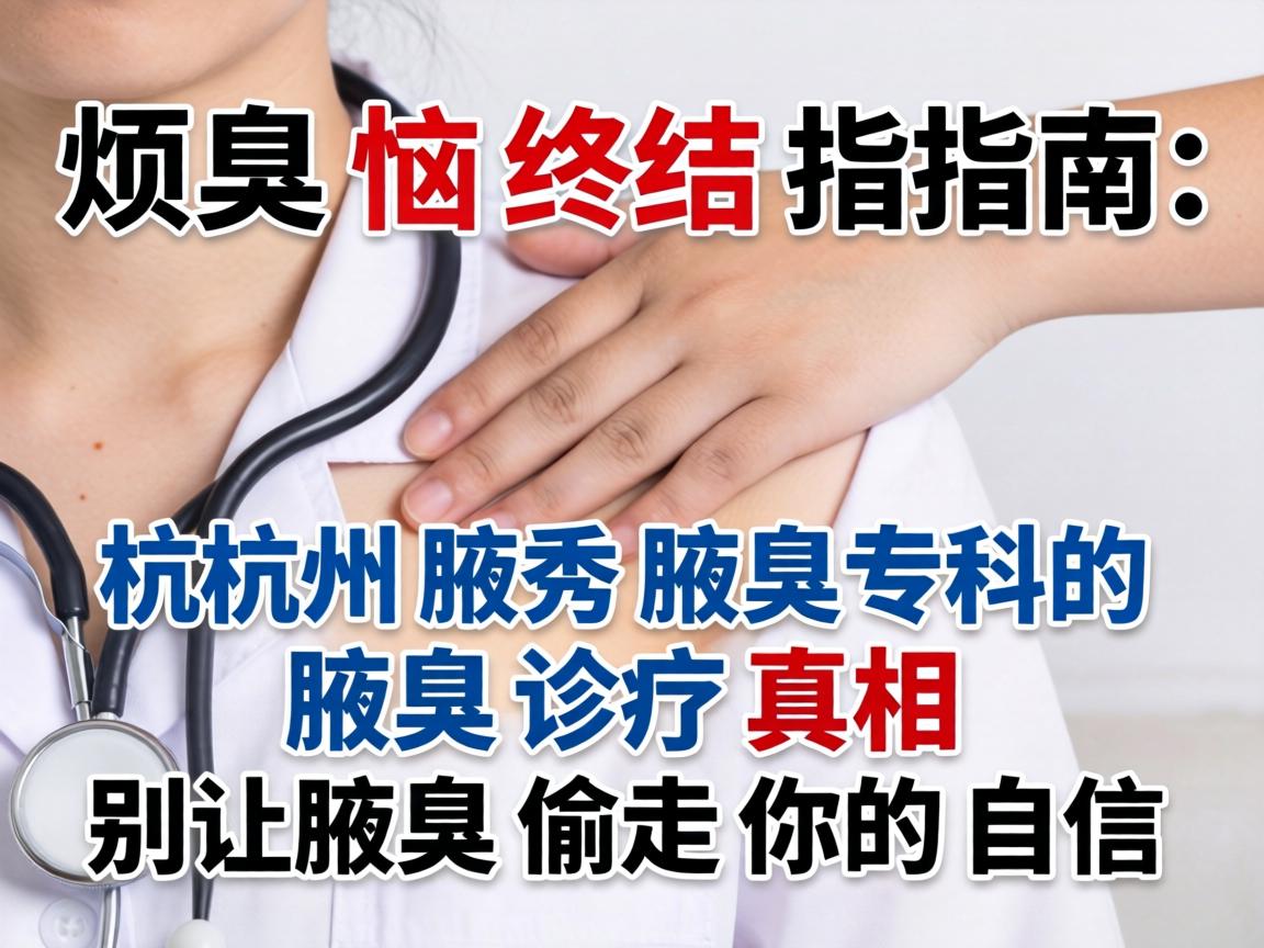 腋臭烦恼终结指南，杭州腋秀腋臭专科的腋臭诊疗真相，别让腋臭偷走你的自信