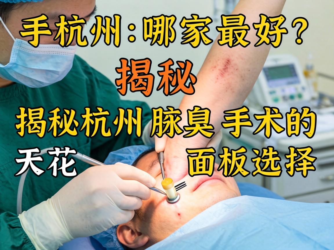 杭州狐臭手术哪家最好？揭秘杭州腋臭手术的天花板选择