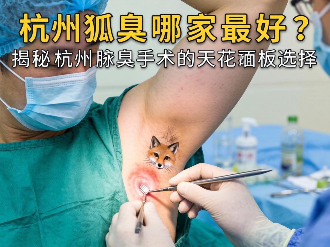 杭州狐臭手术哪家最好？揭秘杭州腋臭手术的天花板选择