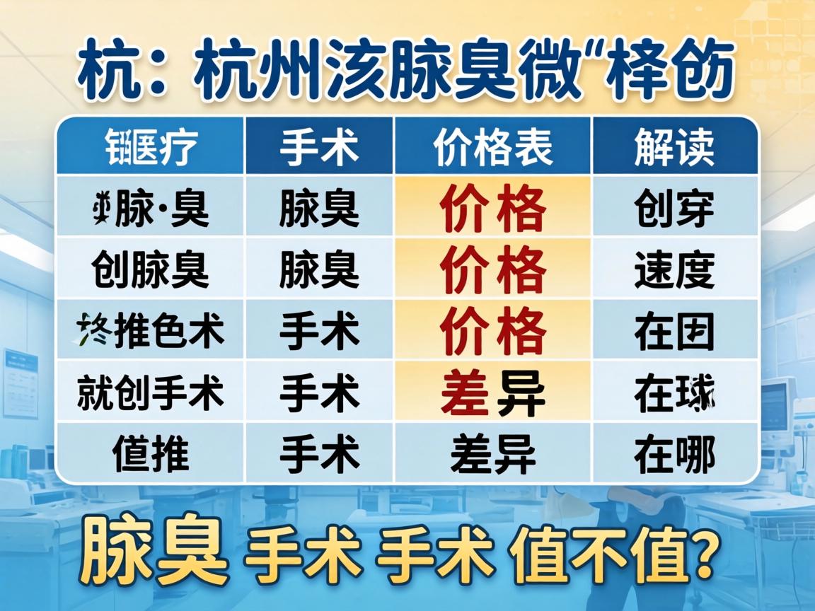杭州腋臭微创手术价格表解读,腋臭手术价格差异在哪?腋臭手术值不值? 杭州腋臭微创手术价格表解读,腋臭手术价格差异在哪?腋臭手术值不值?
