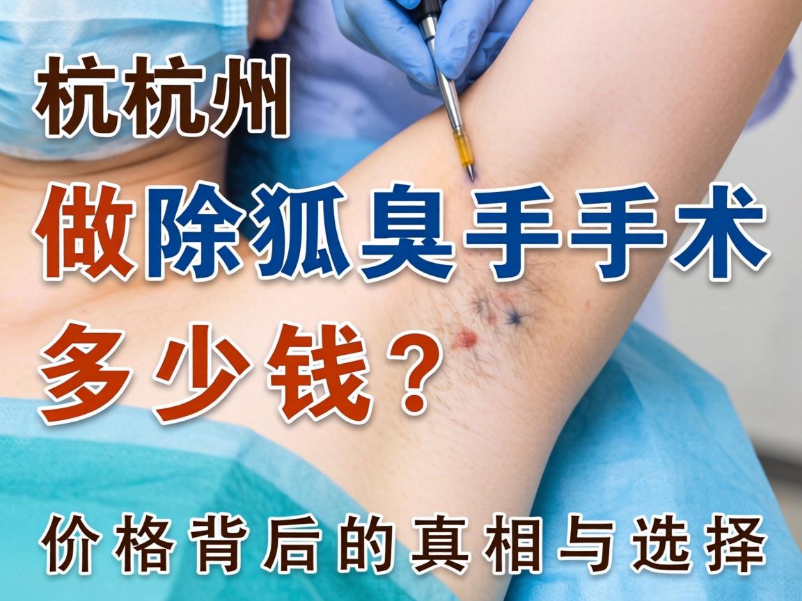 杭州做除狐臭手术多少钱？价格背后的真相与选择
