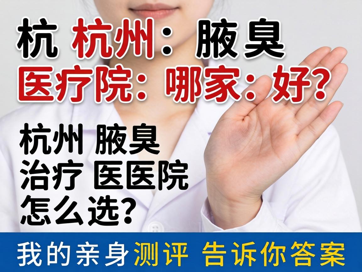 杭州腋臭医院哪家好？杭州腋臭治疗医院怎么选？我的亲身测评告诉你答案