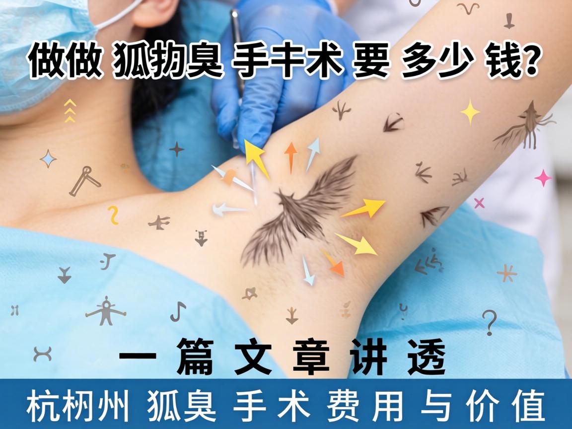 杭州做狐臭手术要多少钱？一篇文章讲透杭州狐臭手术费用与价值