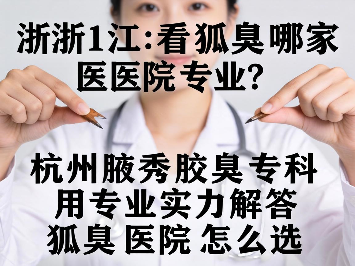 浙江看狐臭哪家医院专业？杭州腋秀腋臭专科用专业实力解答狐臭医院怎么选