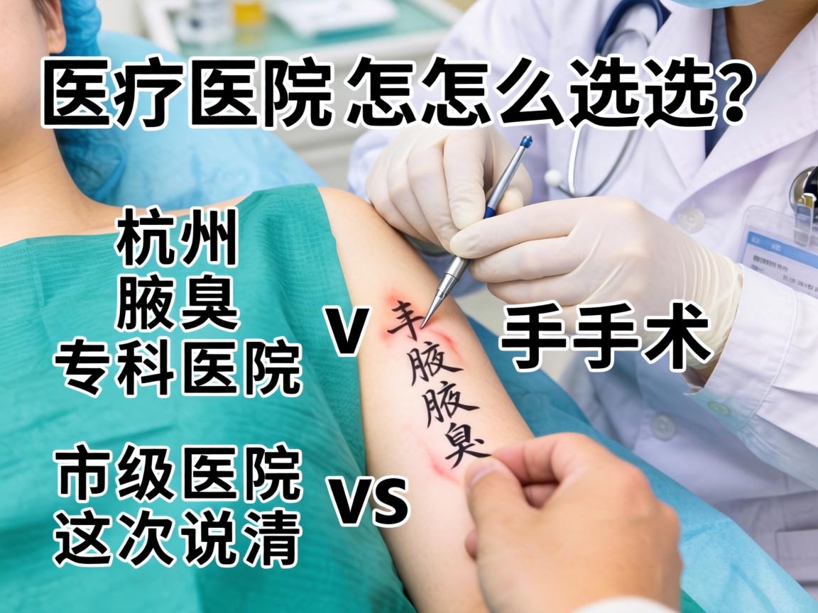杭州腋臭手术医院怎么选？杭州腋臭专科医院 vs 市级医院，这次说清楚