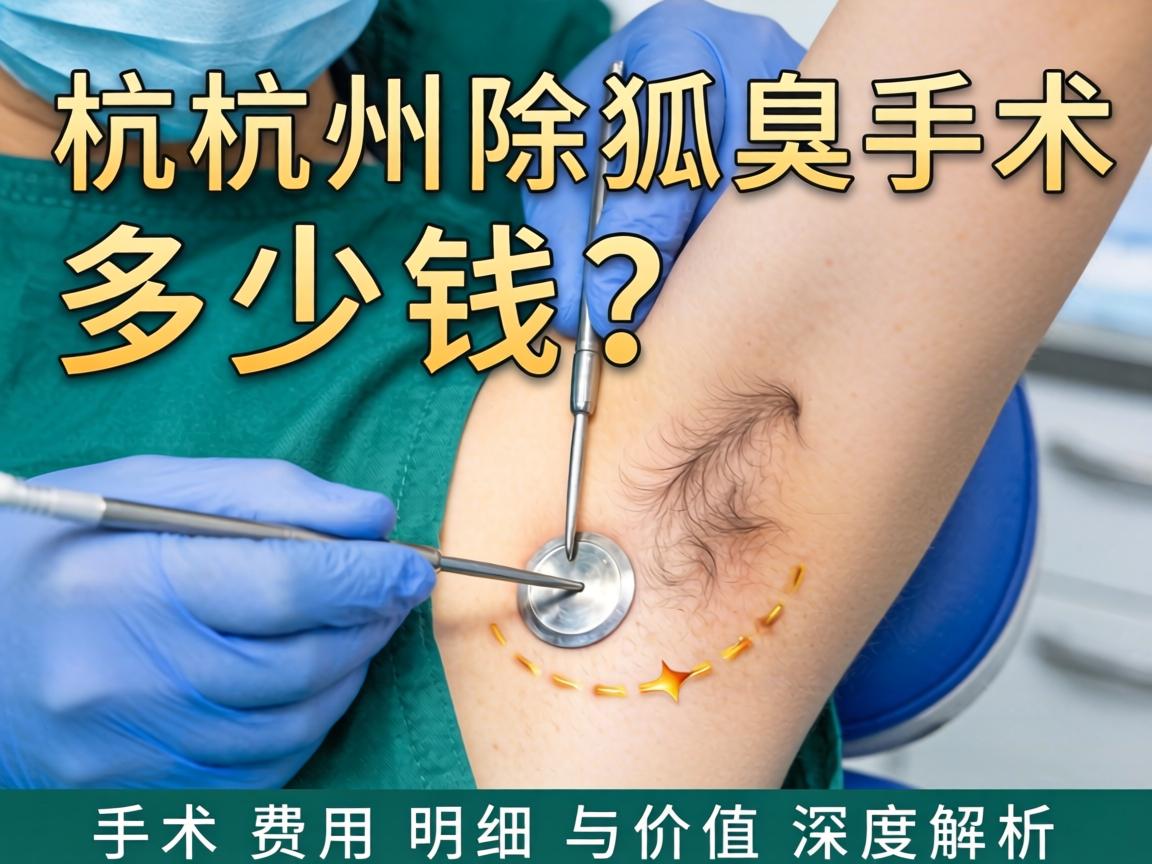 杭州除狐臭手术多少钱？手术费用明细与价值深度解析
