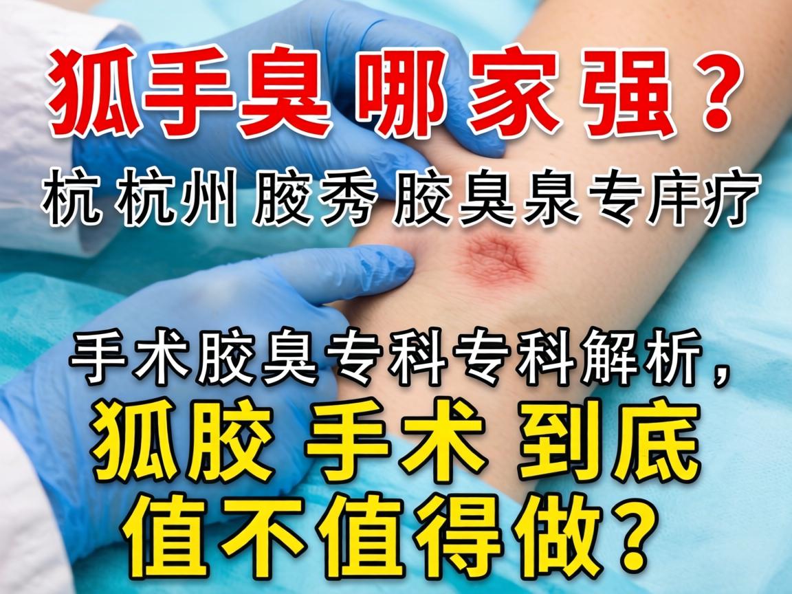 狐臭手术哪家强？杭州腋秀腋臭专科专科解析，狐臭手术到底值不值得做？