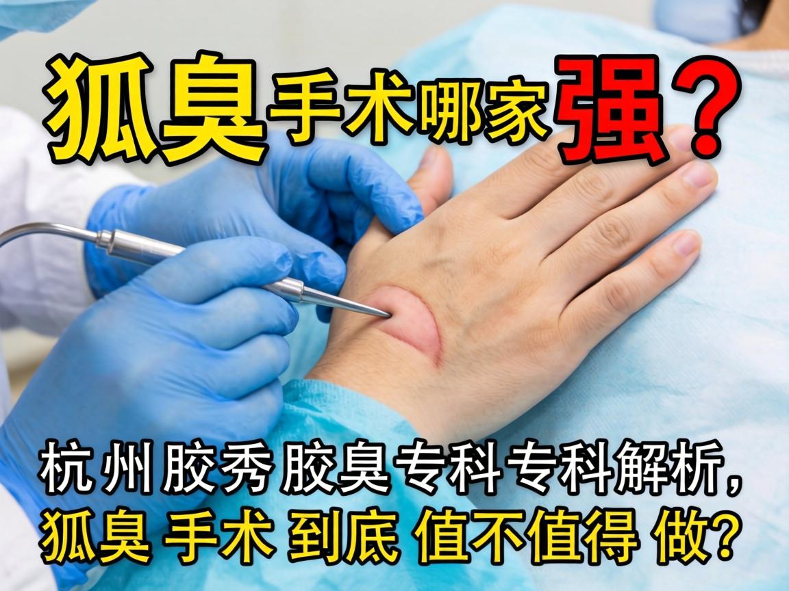 狐臭手术哪家强？杭州腋秀腋臭专科专科解析，狐臭手术到底值不值得做？