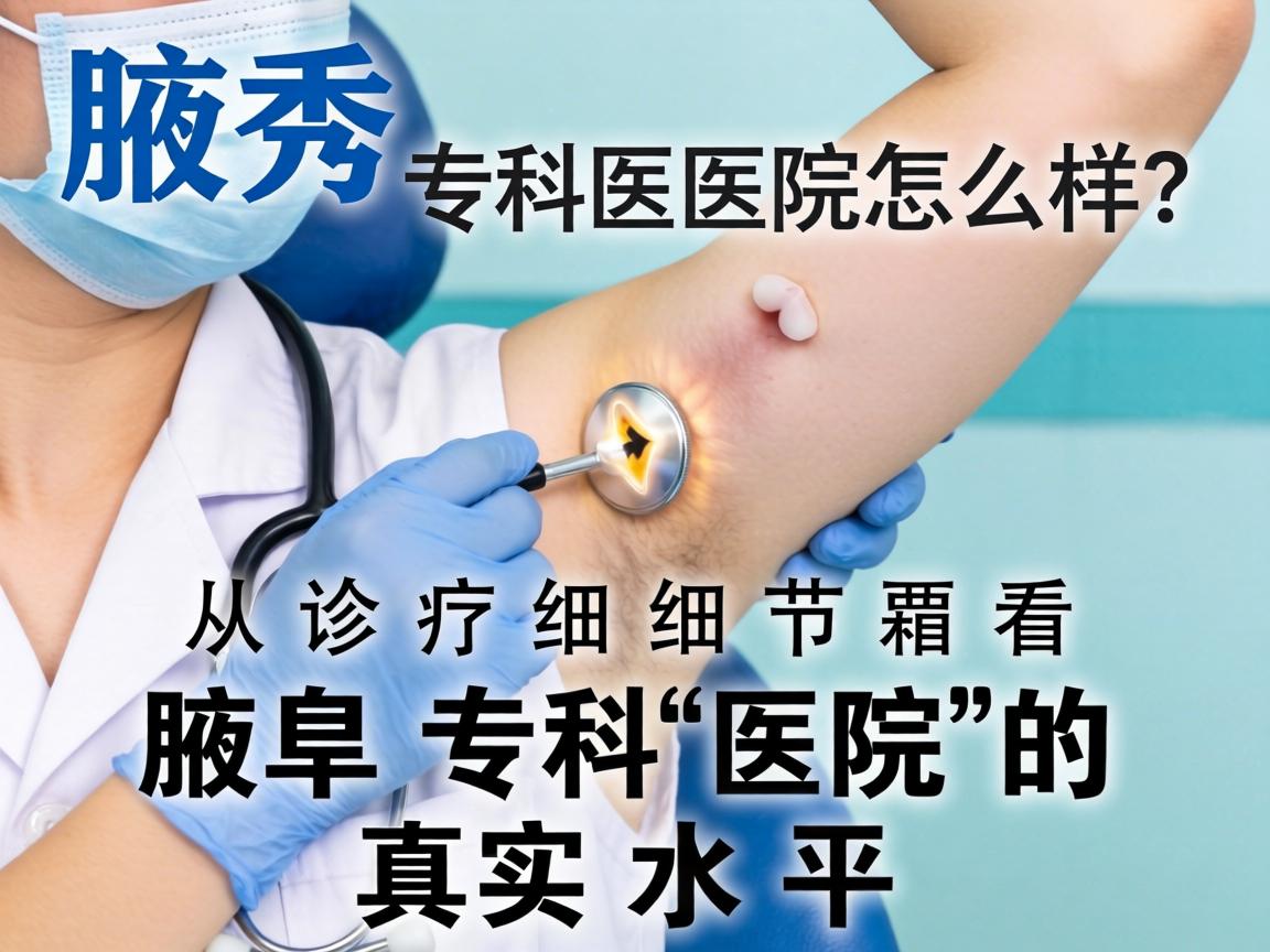 腋秀腋臭专科医院怎么样？从诊疗细节看腋臭专科医院的真实水平