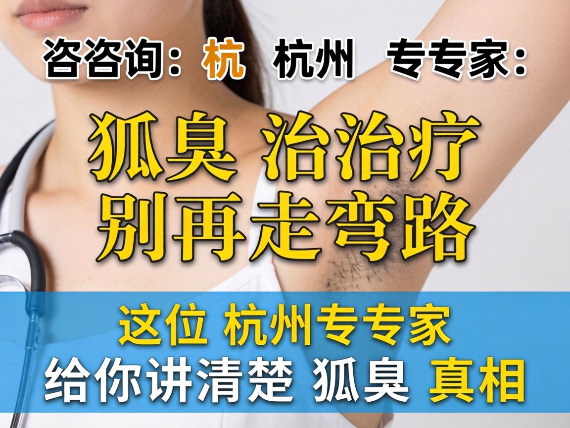 狐臭咨询杭州专家，狐臭治疗别再走弯路，这位杭州专家给你讲清楚狐臭真相