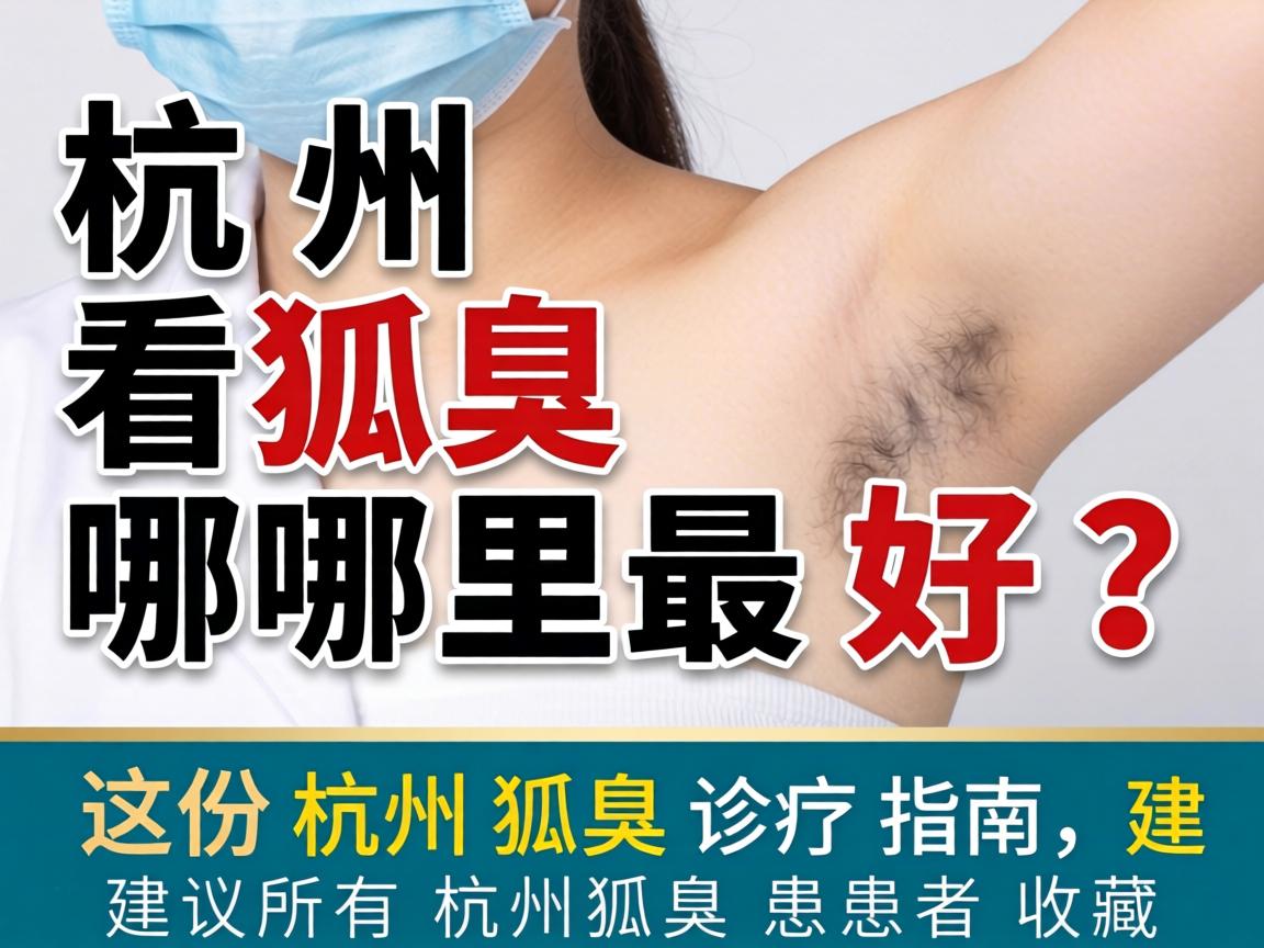 杭州看狐臭哪里最好？这份杭州狐臭诊疗指南，建议所有杭州狐臭患者收藏
