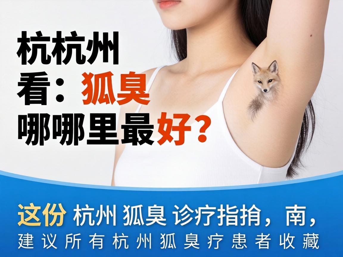 杭州看狐臭哪里最好？这份杭州狐臭诊疗指南，建议所有杭州狐臭患者收藏