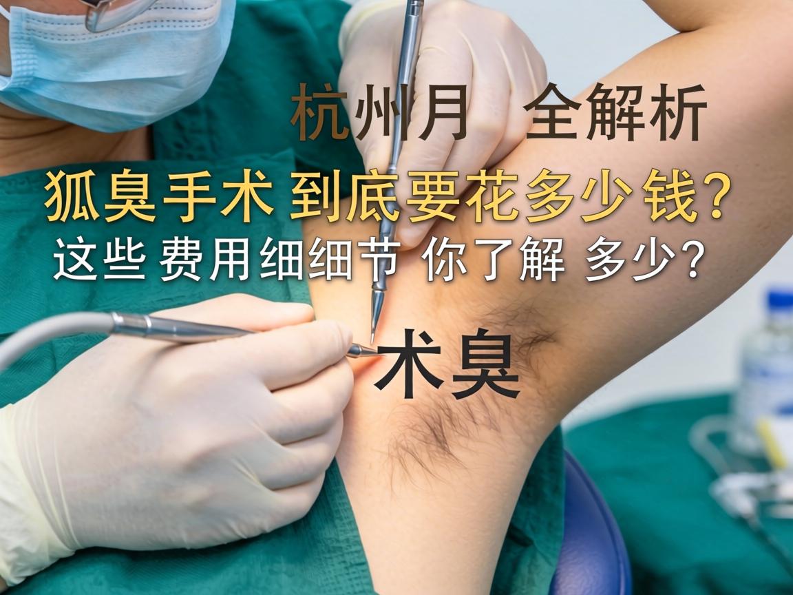 杭州狐臭手术费用全解析，狐臭手术到底要花多少钱？这些费用细节你了解多少？